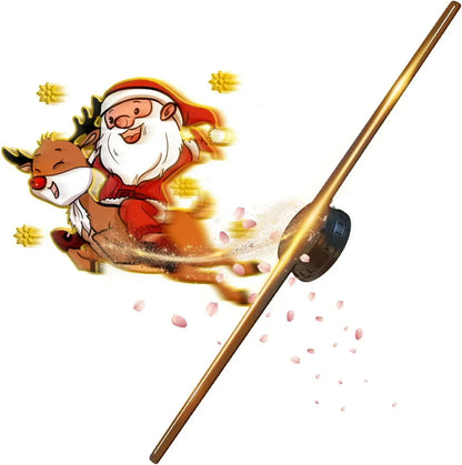 42CM 3D Hologram Fan 3D Holographic Projector Advertising Display Light HD Holographic Projector for Stores Bars Party Xmas